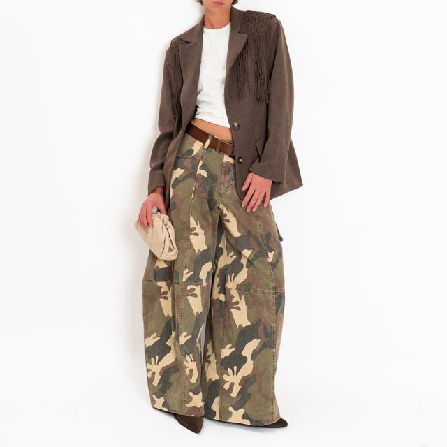 Tensione in-Pantalone barrel cargo camouflage - militare/moro/sand