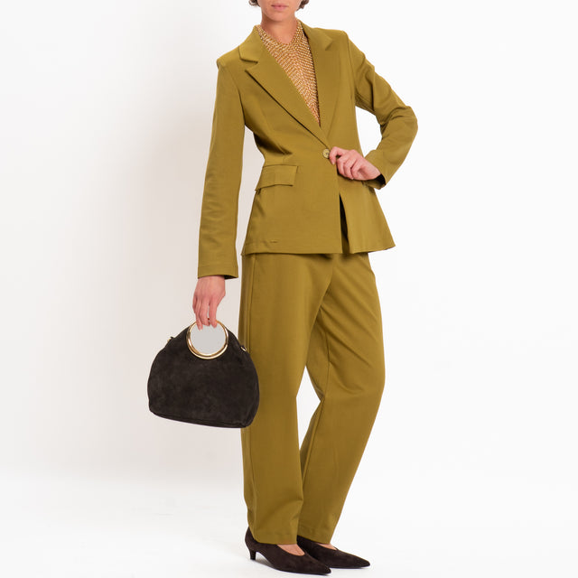 Zeroassoluto-Giacca JENNY punto milano con spalline - olio