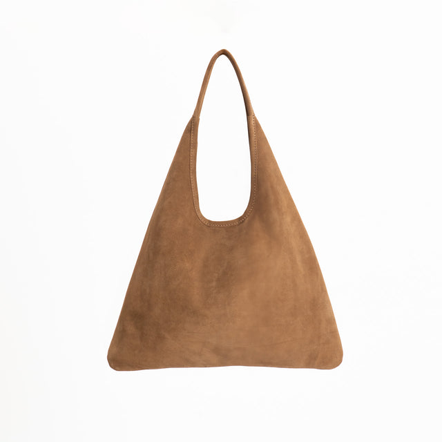 W by Whitemood - Suede shopper bag - camel
