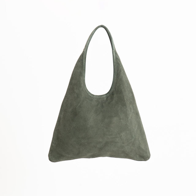 W by Whitemood-Suede shopper bag - military green