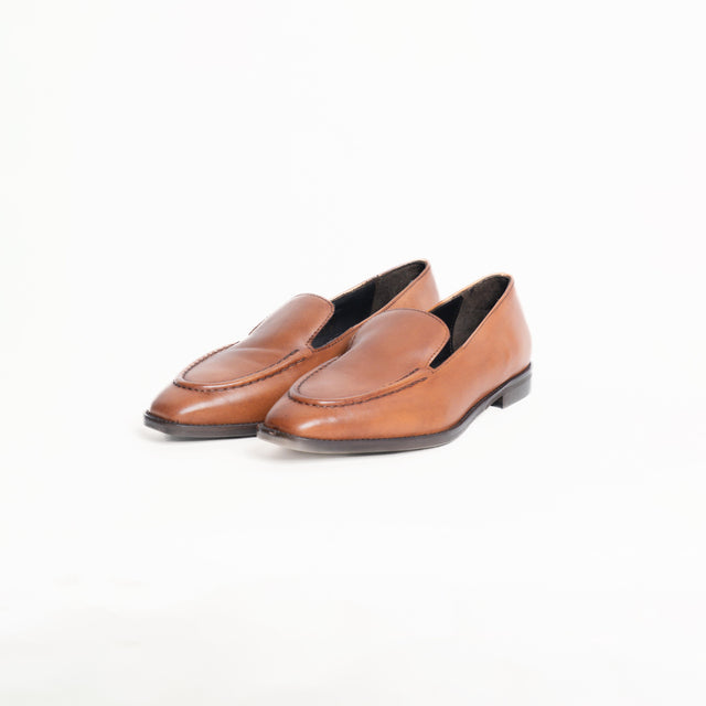 Ovyè-Mocassino in pelle - cuoio