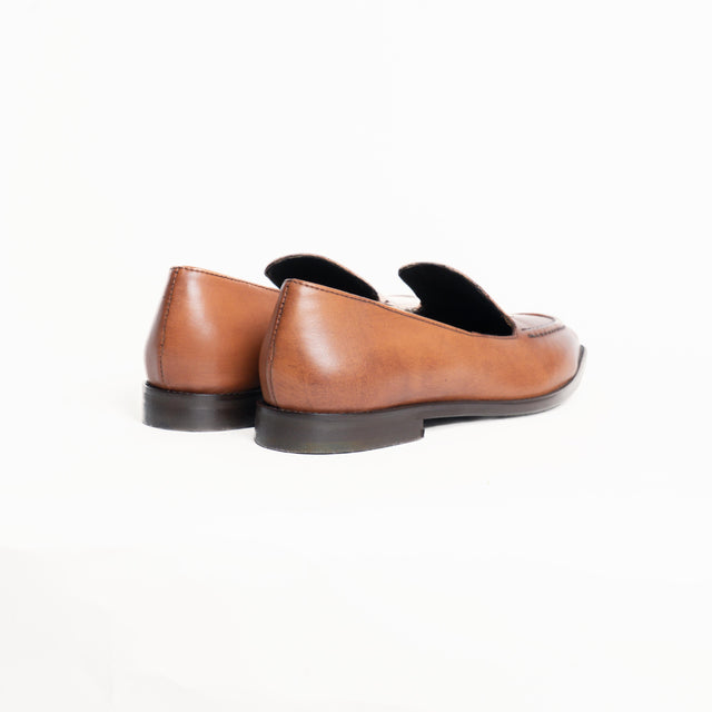 Ovyè-Mocassino in pelle - cuoio