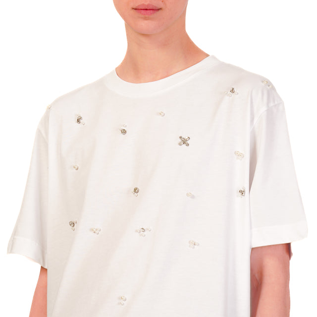 Camiseta Haveone con aplicaciones - blanca