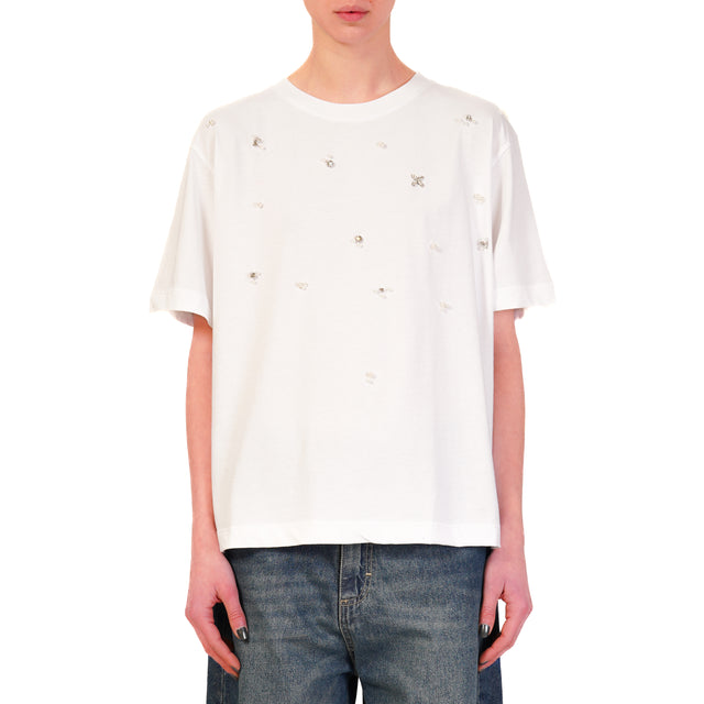 Camiseta Haveone con aplicaciones - blanca