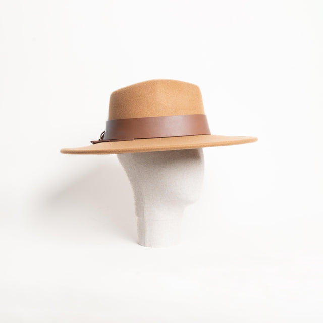 Kontatto-Cappello fedora - cuoio