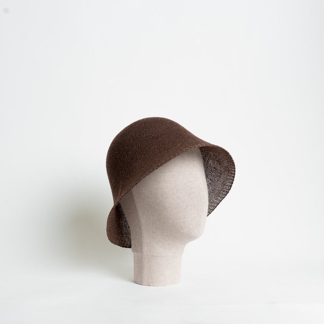W by Whitemood- Bucket hat intrecciato - choco