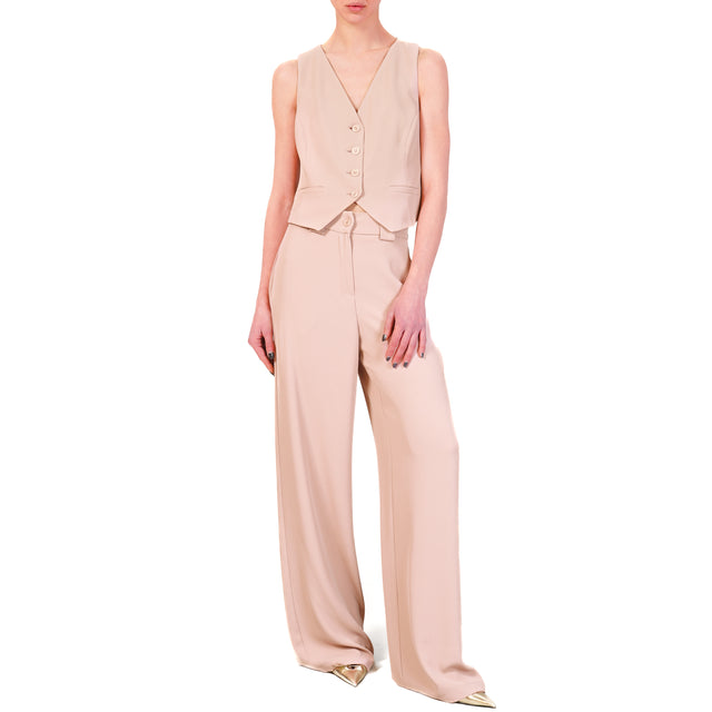 Tensione in-Completo gilet e pantalone - quarzo