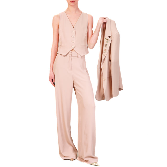 Tensione in-Completo gilet e pantalone - quarzo