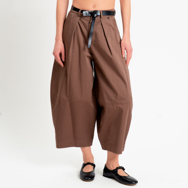 Dixie-Pantalone baggy barrel - moka