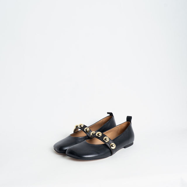Divine Follie-Ballerina con borchie - nero
