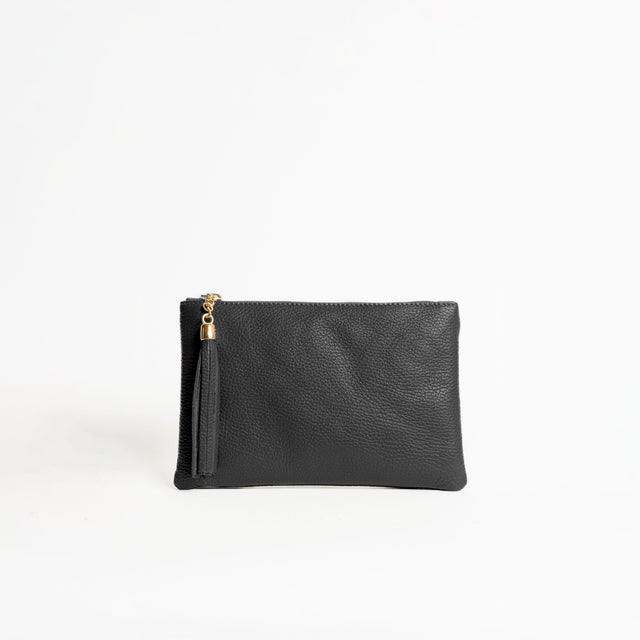 W by whitemood- Pochette con nappine - piombo