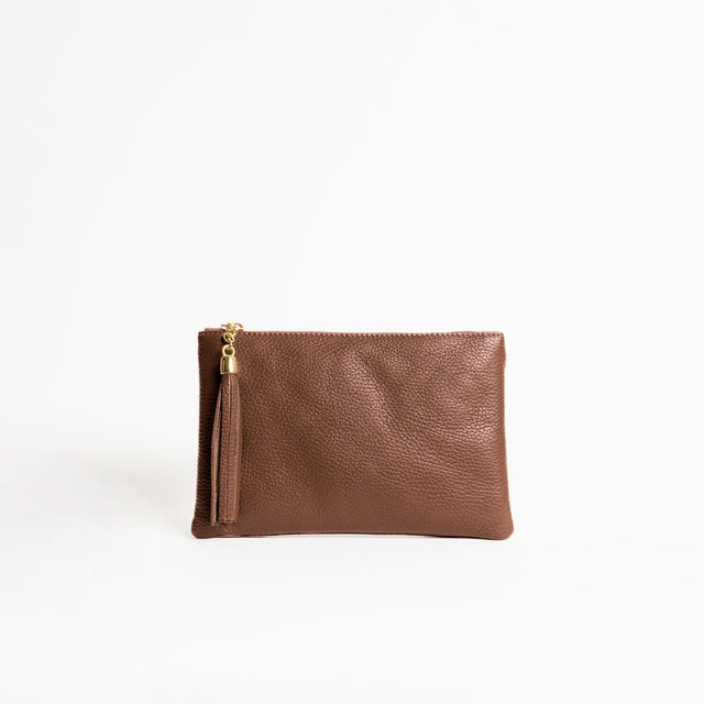 W by whitemood- Pochette con nappine - caffe'