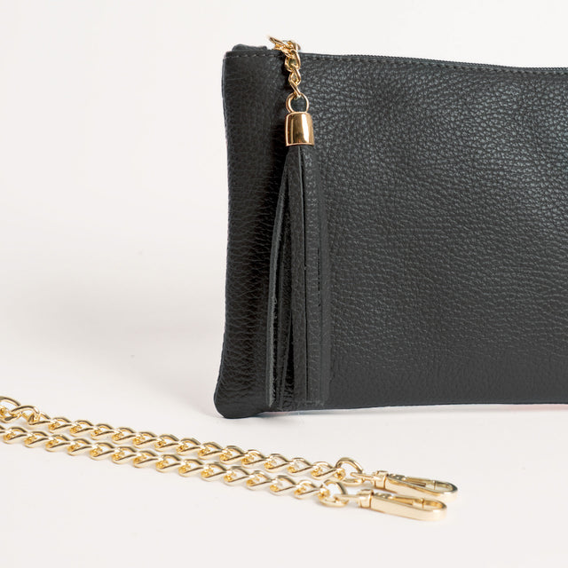 W by whitemood- Pochette con nappine - piombo