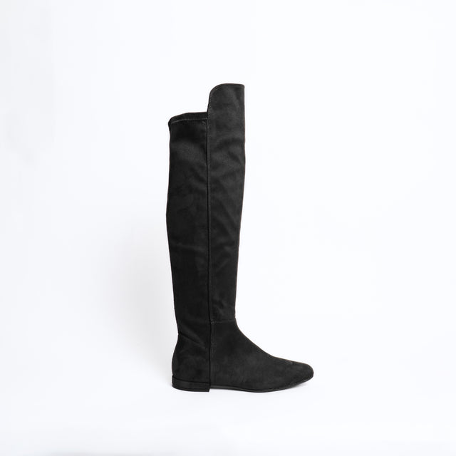Divine Follie-Stilave in similpelle scamosciata - nero