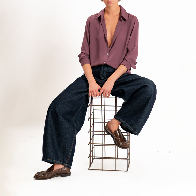 Zeroassoluto-Camicia CLAY MANO SETA - dusty rose