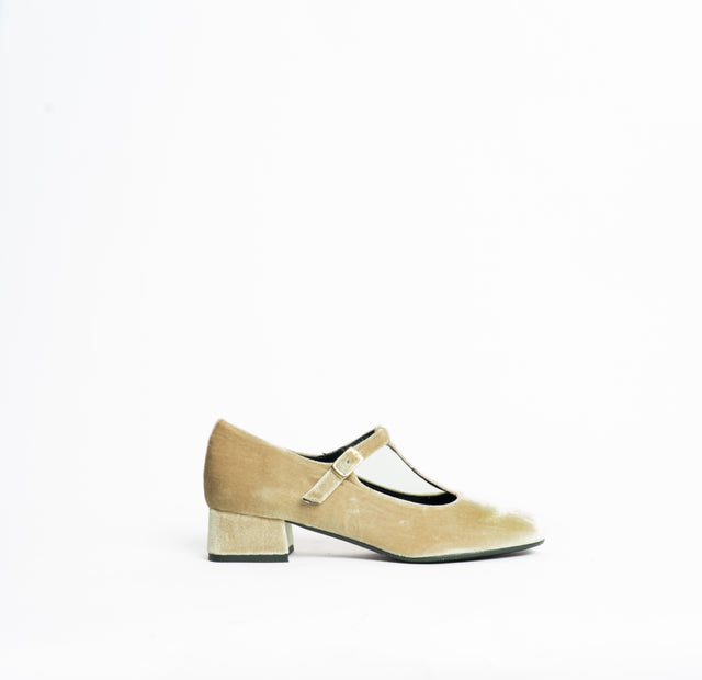 Lucrezia D'Altavilla-Scarpa mary jane cinturino T - ciniglia taupe