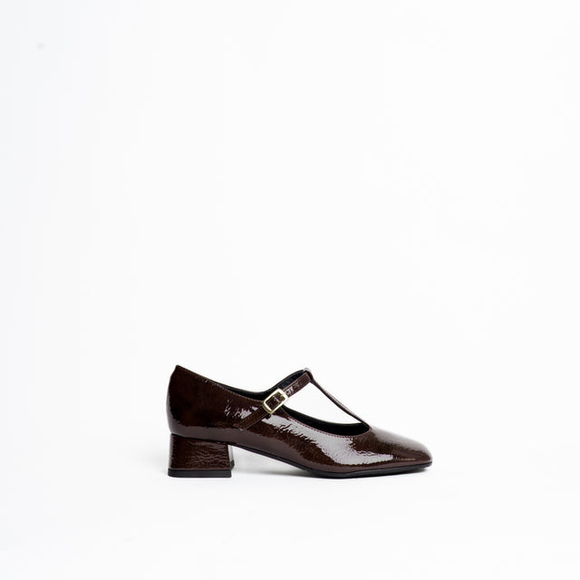Lucrezia D'Altavilla-Scarpa mary jane cinturino T - naplak moro