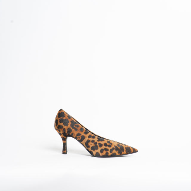 Lucrezia D'Altavilla-Decolletè animalier con tacco - maculato beige/nero