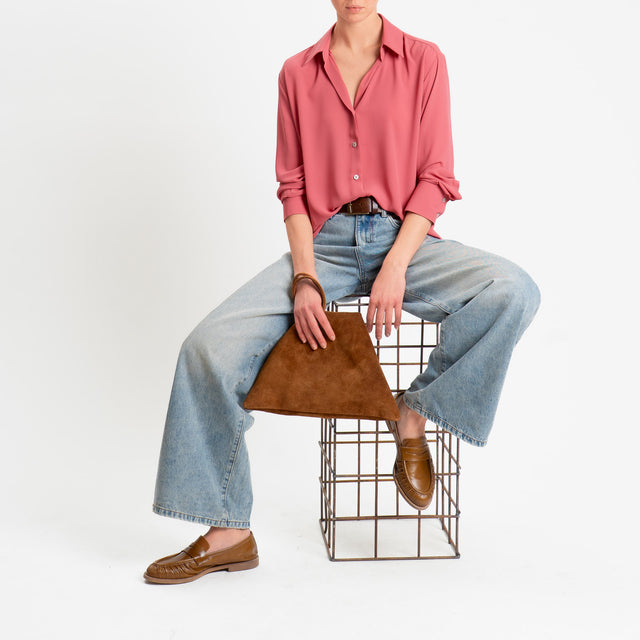 Zeroassoluto-Camicia CLAY MANO SETA - lipstick