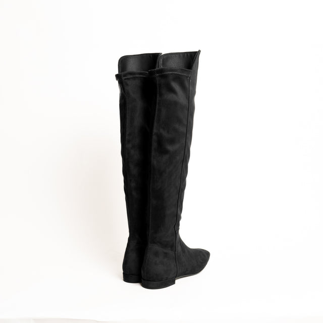 Divine Follie-Stilave in similpelle scamosciata - nero