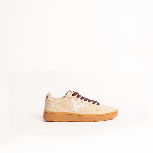 Victoria-Sneakers in pelle scamosciata - beige