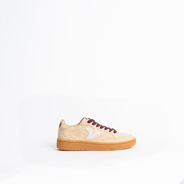 Victoria-Sneakers in pelle scamosciata - beige