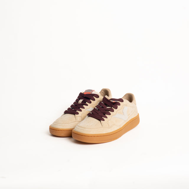 Victoria-Sneakers in pelle scamosciata - beige