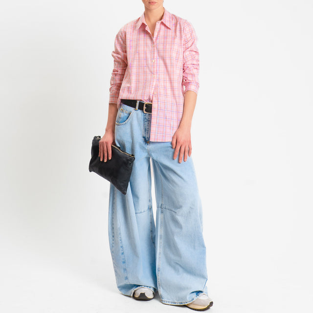 Vicolo-Camicia check - rosa/bianco