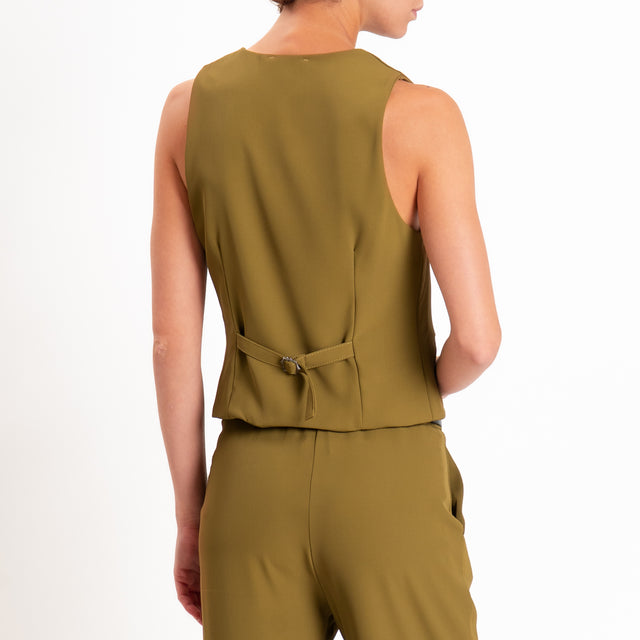 Zeroassoluto-Gilet tessuto fluido - olio