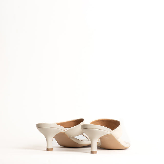 Ovyè-Sandalo infradito con tacco - off white