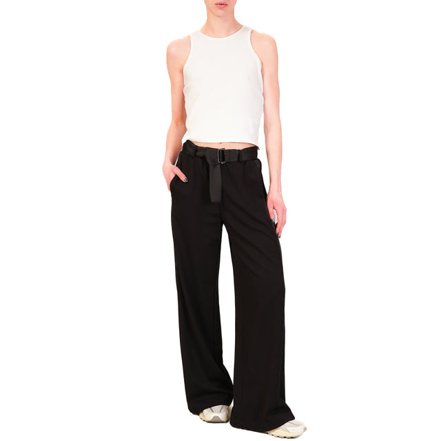 Pantalón de punto Imperial-Milan con cintura elástica - negro