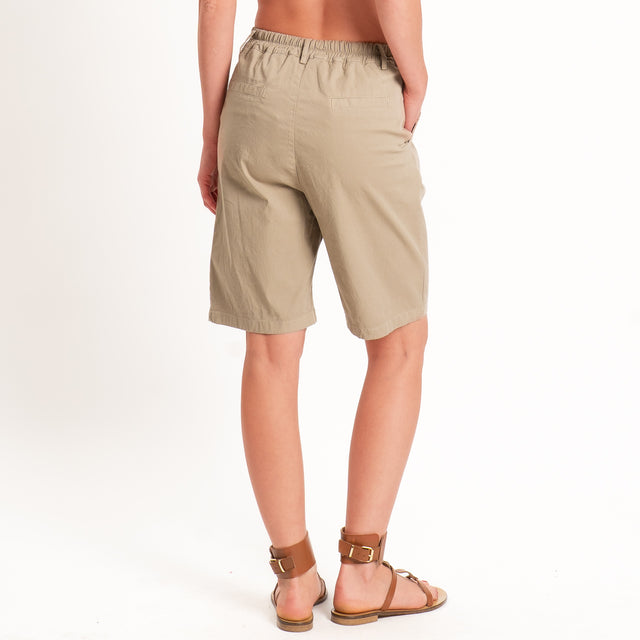 Zeroassoluto-Bermuda LORA cotone elastico dietro - coloniale