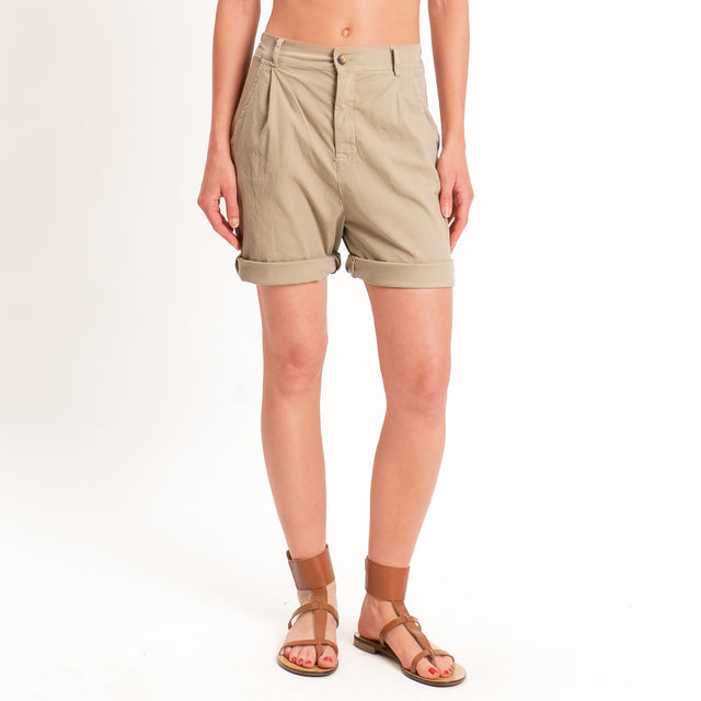 Zeroassoluto-Bermuda LORA cotone elastico dietro - coloniale