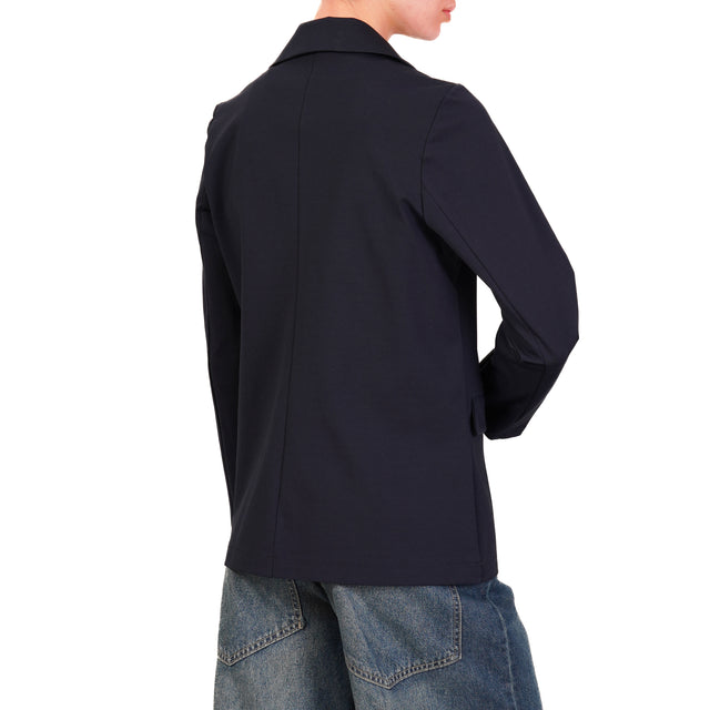 Zeroassoluto-Giacca JOIS  punto milano 1 bottone - blu