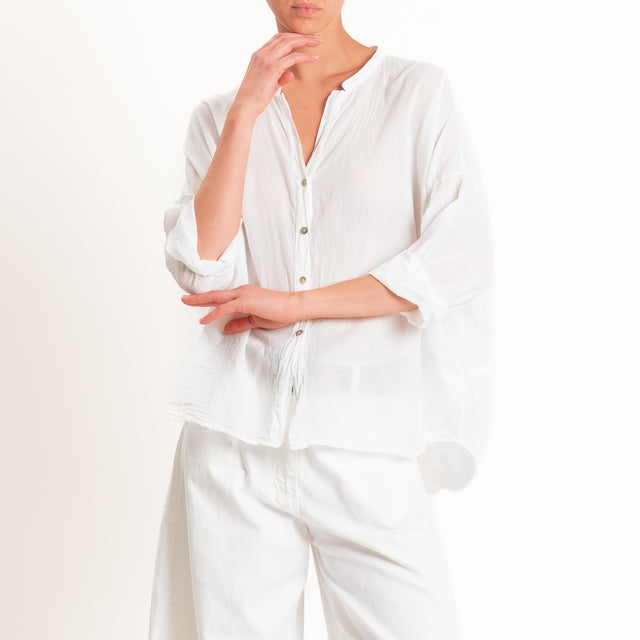 Tensione in-Camicia mussola "LOVE IN THE SUN" - panna