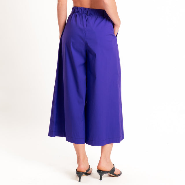 Dixie-Completo top+pantalone in popeline - viola