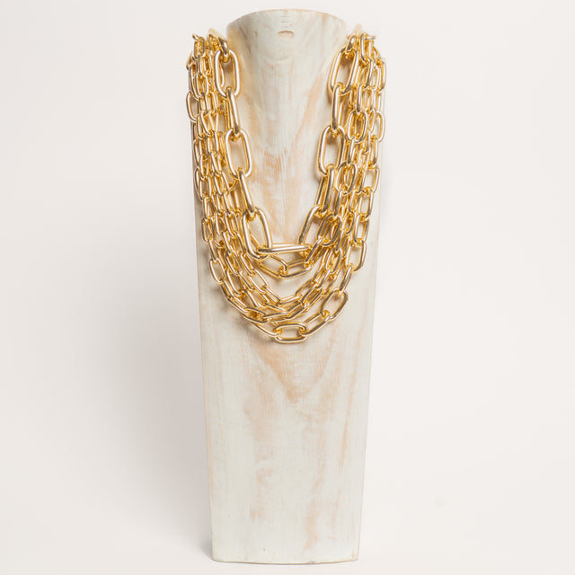 W by Whitemood-Collana catena multifilo - gold