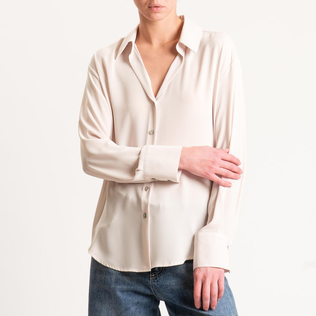 Zeroassoluto-Camicia CLAY MANO SETA - nude