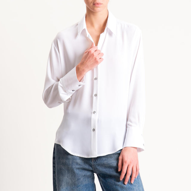 Zeroassoluto-Camicia CLAY MANO SETA - avorio