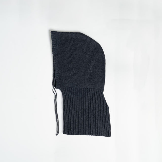 Vicolo-Balaclava misto cashmere con coulisse - antracite