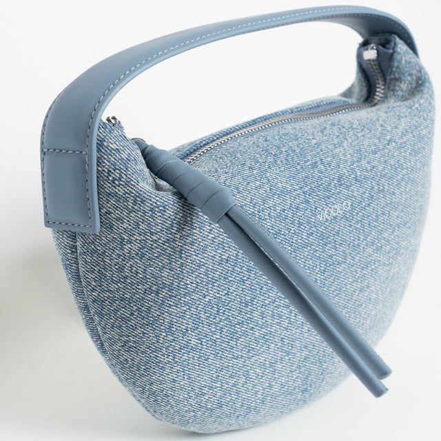 Vicolo-Borsa croissant - denim