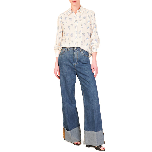 Camisa con estampado de flores Dixie - Mantequilla