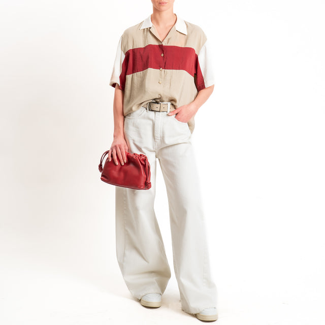 Dixie-Camicia tessuto modal multicolor - beige/india/burro