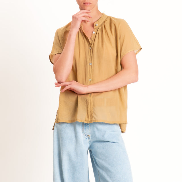 Dixie-Camicia mussola collo coreana - desert