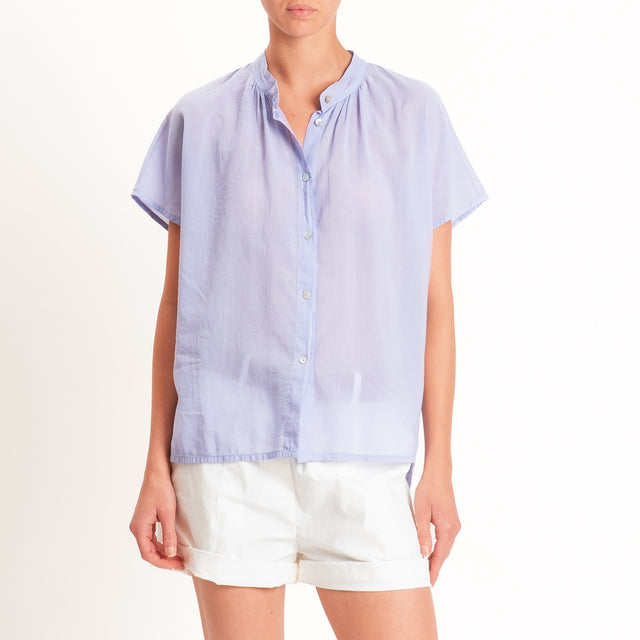 Dixie-Camicia mussola collo coreana - lilla