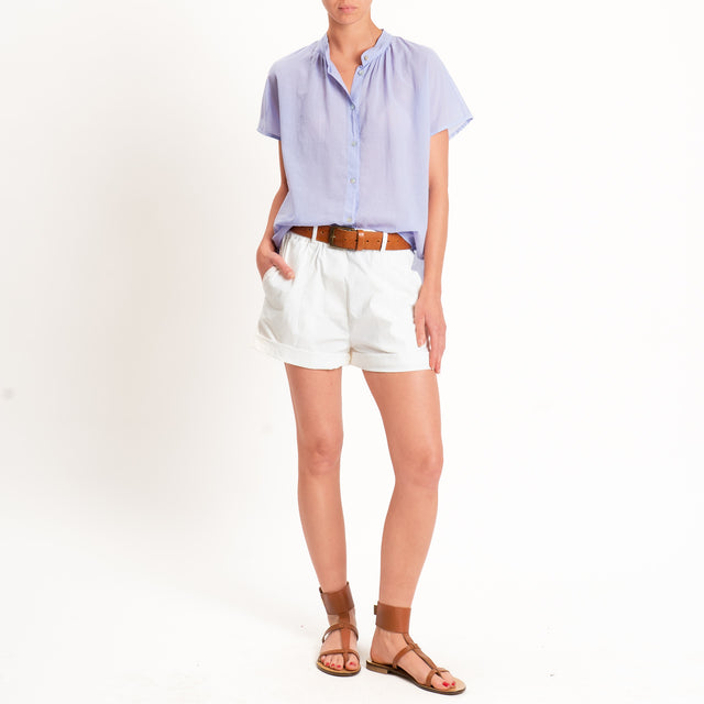 Dixie-Camicia mussola collo coreana - lilla