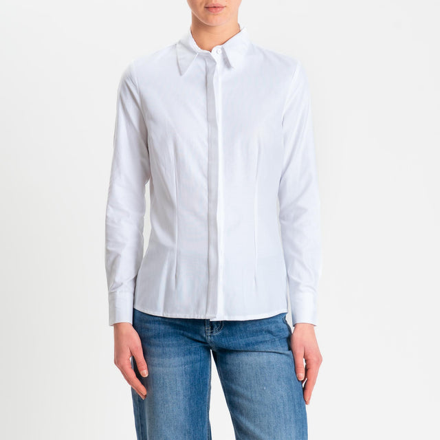 Dixie-Camicia oxford slim fit - bianco