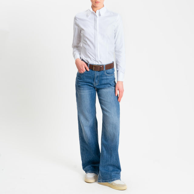 Dixie-Camicia oxford slim fit - bianco