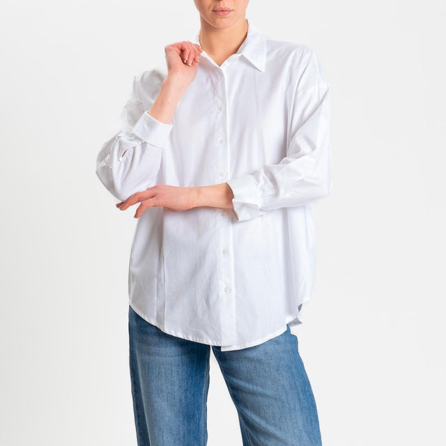 Dixie-Camicia oxford oversize - bianco