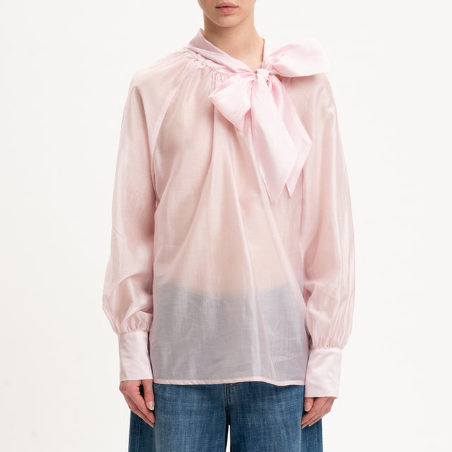 Camisa Dixie-Muslin con lazo - Rosa